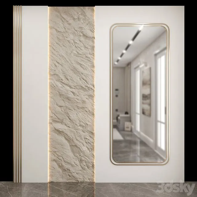 Wall Panel Design 01 3D Model