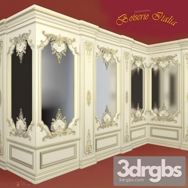 Wall Panel Factory Boiserie Italia 3D Model Free