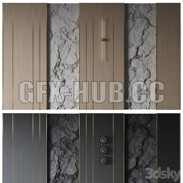 Wall Panel N10 3D Model
