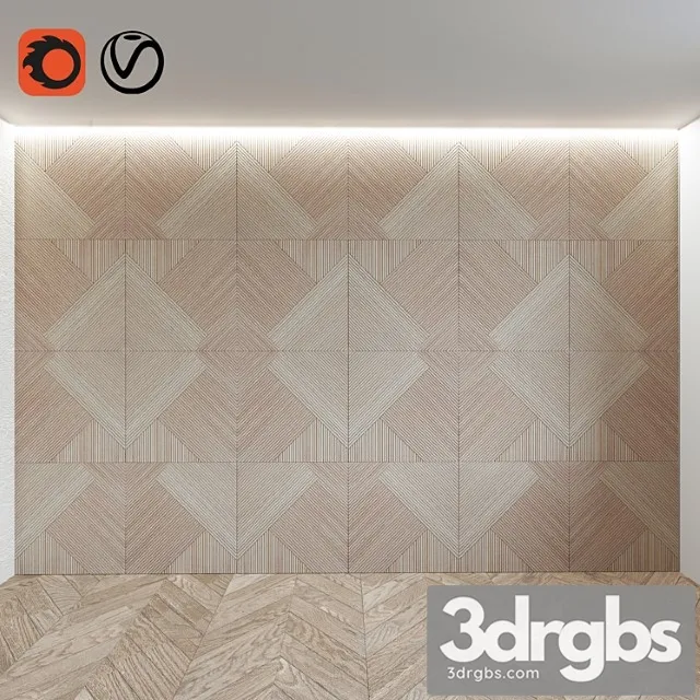 Wall panel noa tanzania wine 3D Model Free