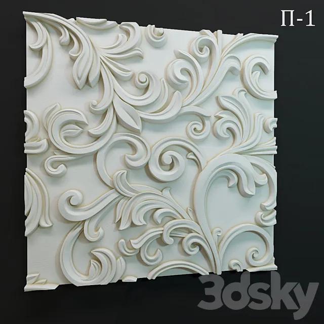 Wall panel P-1 3D Model