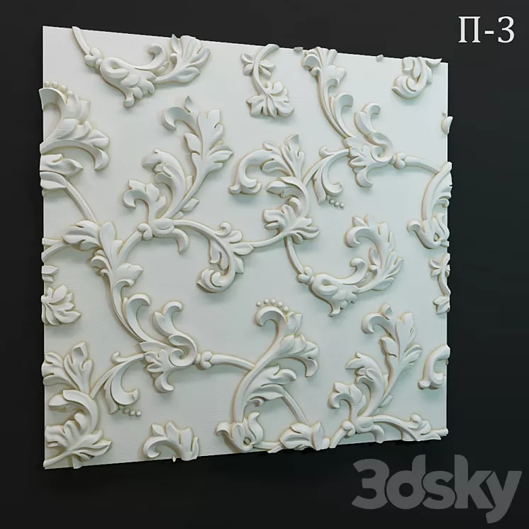 Wall panel P-3 3D Model
