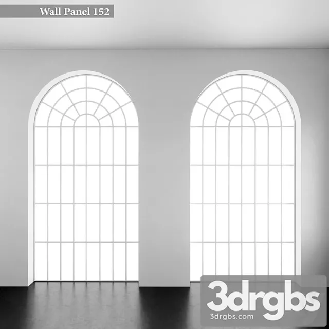 Wall panel set 152 window