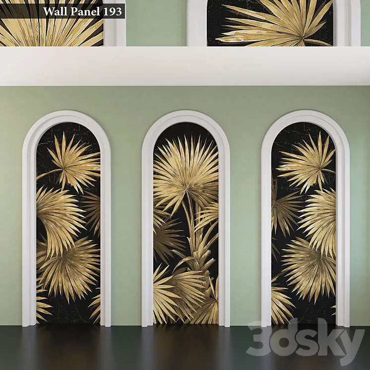 Wall Panel Set 193 3D Model Free
