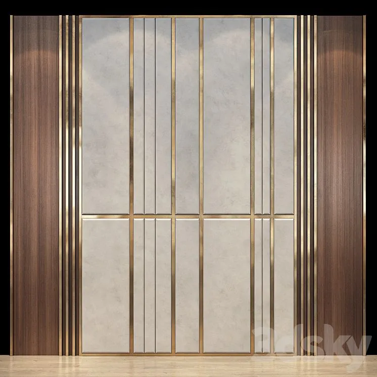 Wall Panel set 42 3D Model