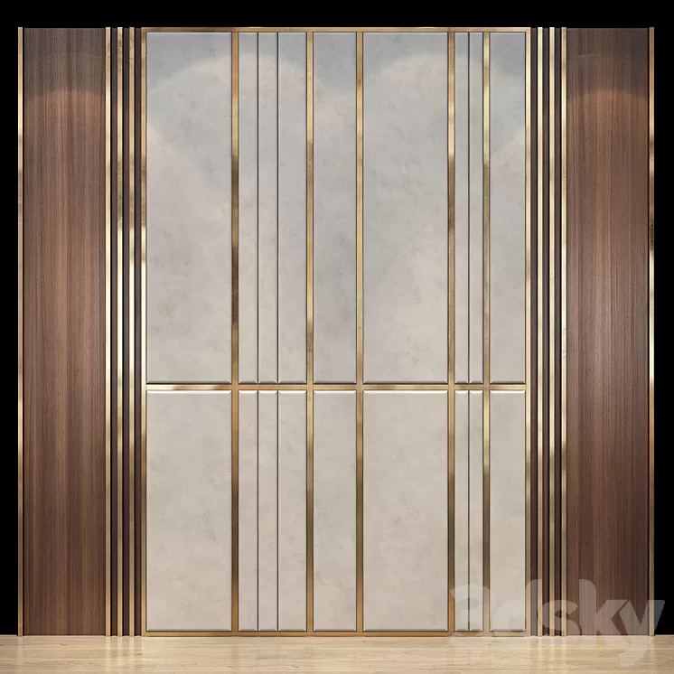 Wall Panel | set 42 3D Model Free
