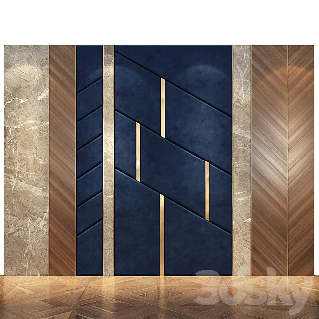 Wall Panel | set 48 3D Model