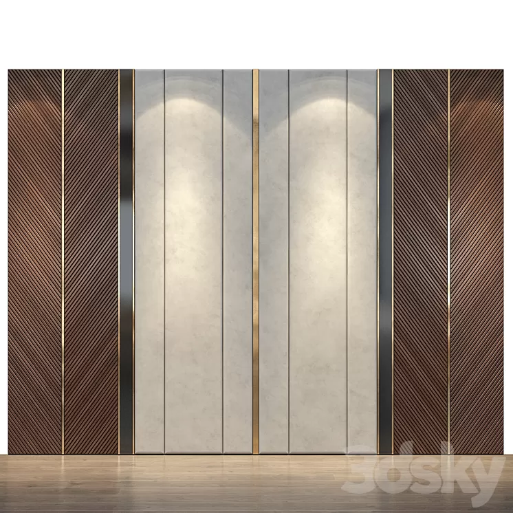 Wall Panel | set 50 3D Model