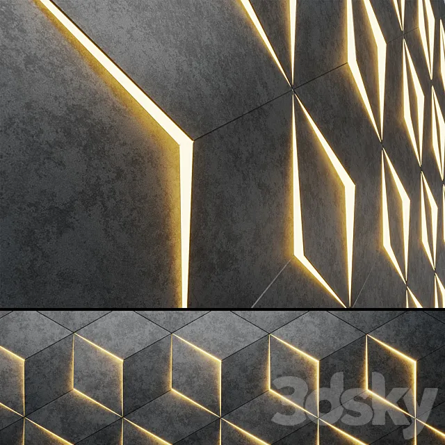 Wall Panel Stone 3DModel