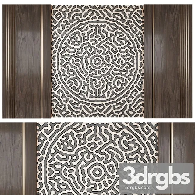 Wall Panel With A Pattern 3 3D Model Download