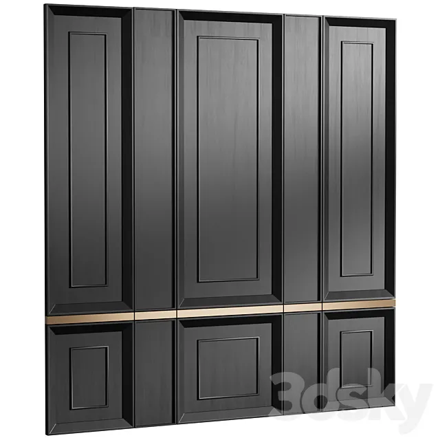 Wall panels 04 | Classic Wall Panels 3D Model