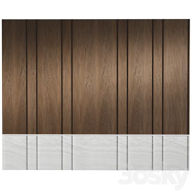 Wall panels 3D Model