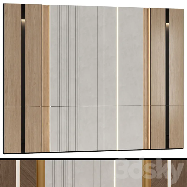 Wall panels in a modern minimalist style 4 Free Download