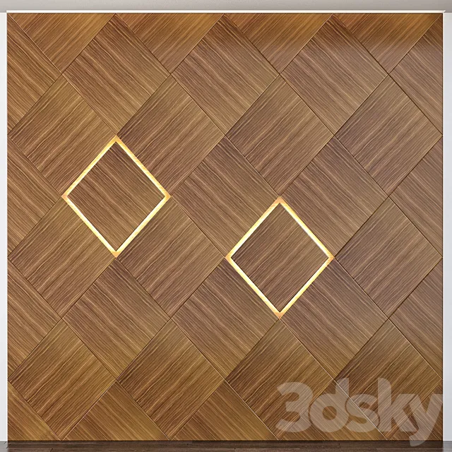 Wall Panels No.40 3D Model
