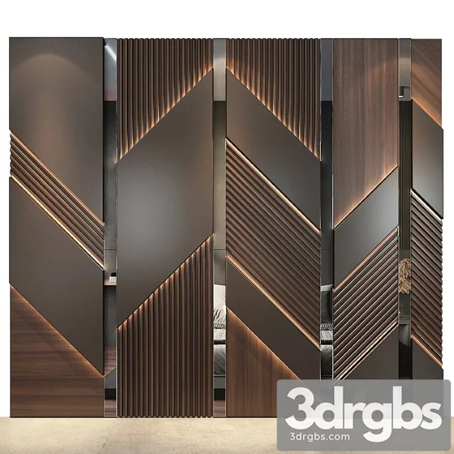 Wall Panels Set 106 3D Model Free