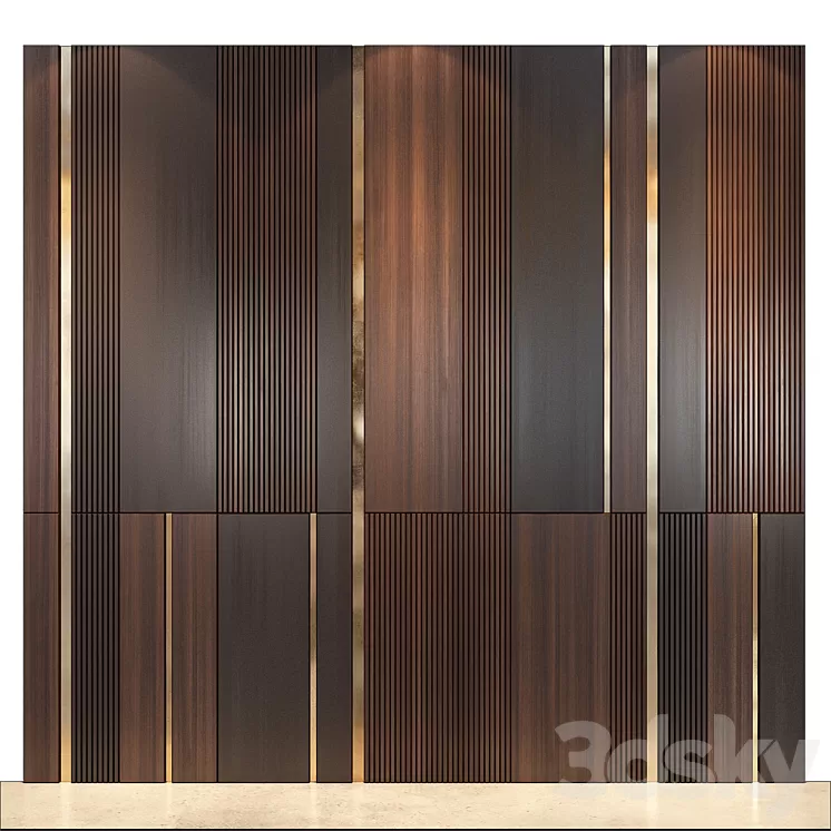 wall panels | set 115 3D Model Free