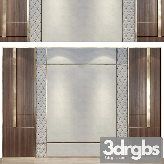 Wall Panels Set 143 3D Model Free