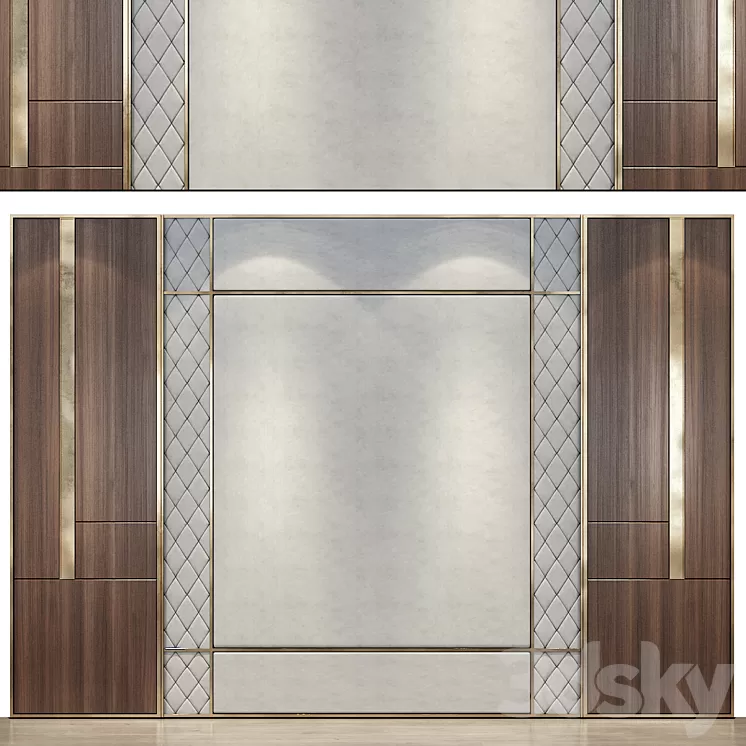 wall panels | set 143 3D Model Free