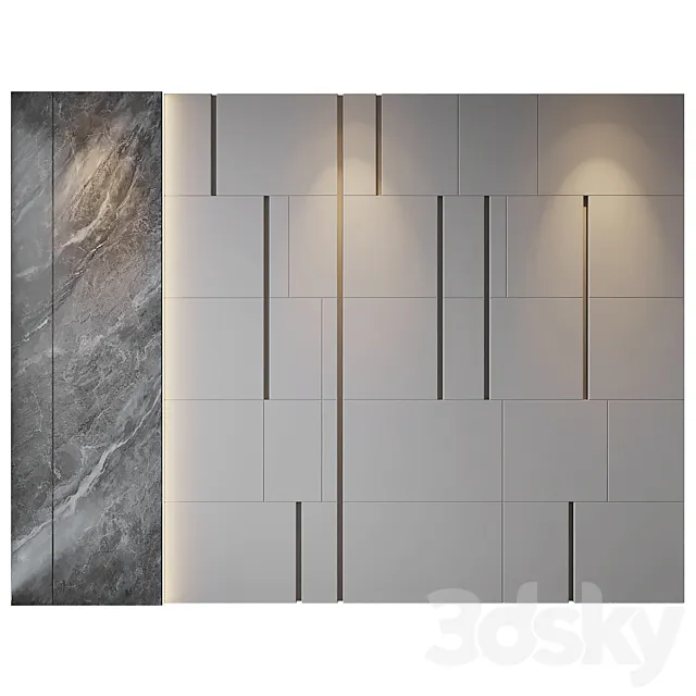 wall panels | set 163 3D Model