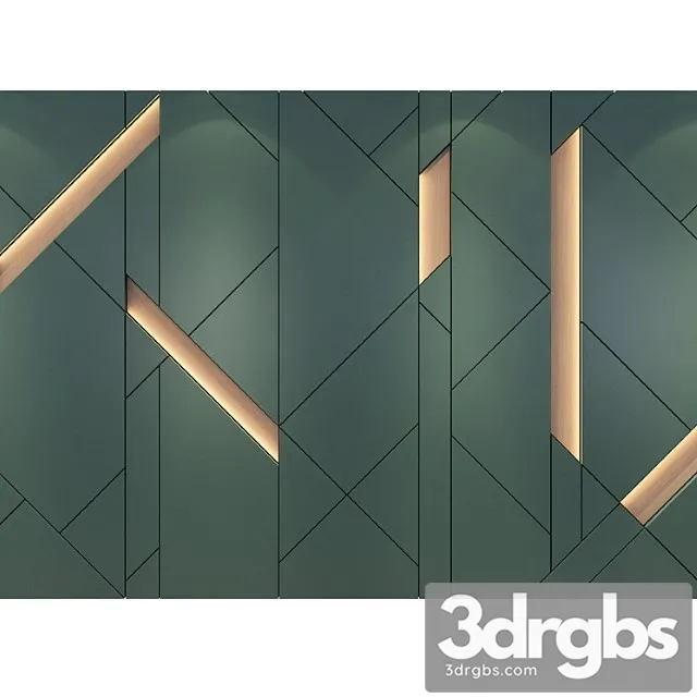 Wall Panels Set 246 3D Model Free