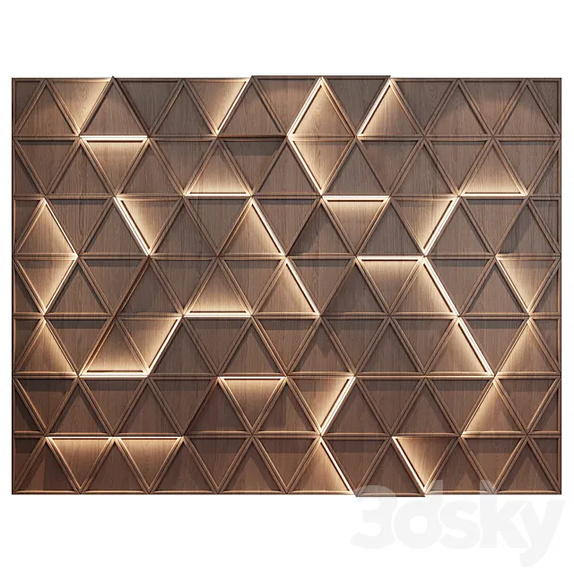 wall panels | set 252 3D Model