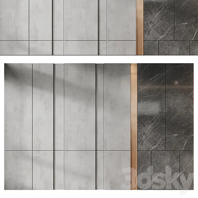 wall panels | set 272 3D Model