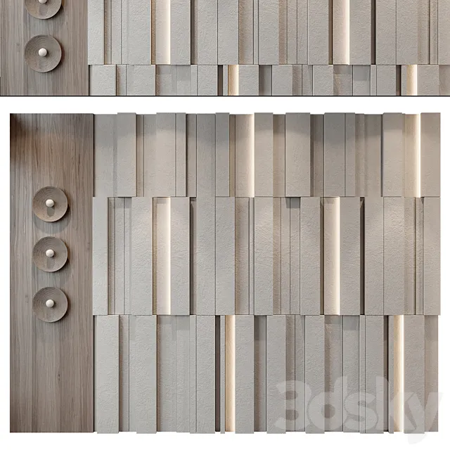 wall panels | set 275 3D Model