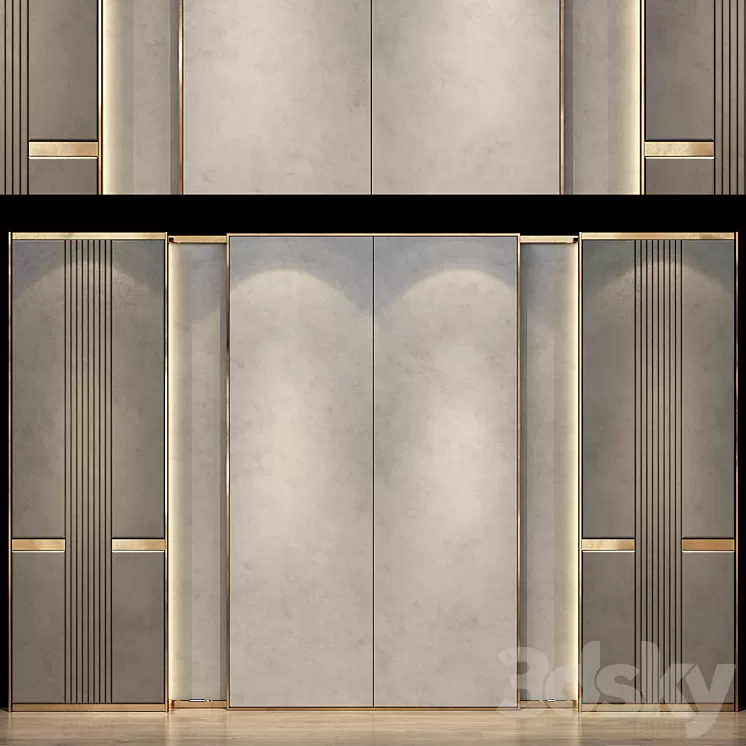 wall panels | set 57 3D Model Free