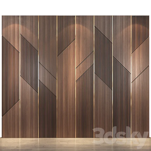 wall panels | set 92 3D Model
