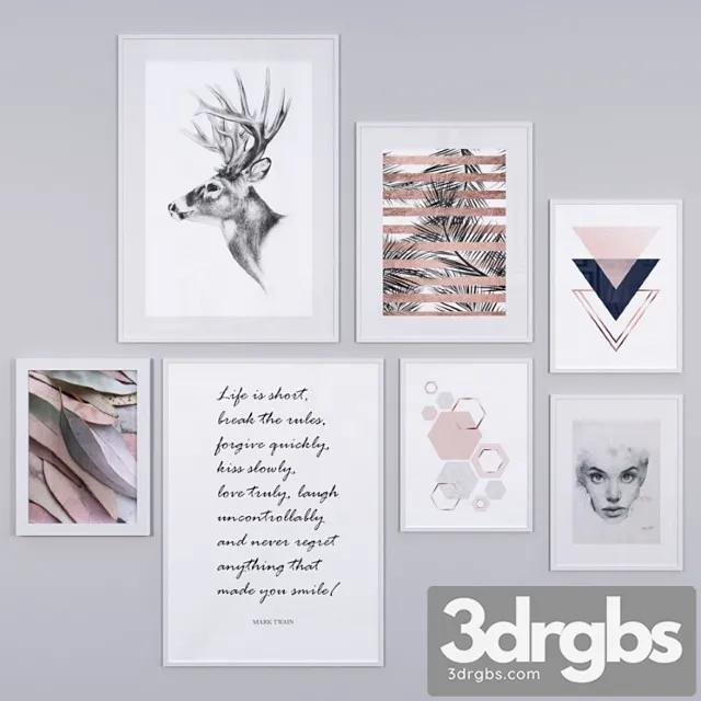 Wall pictures 58 3D Model Free