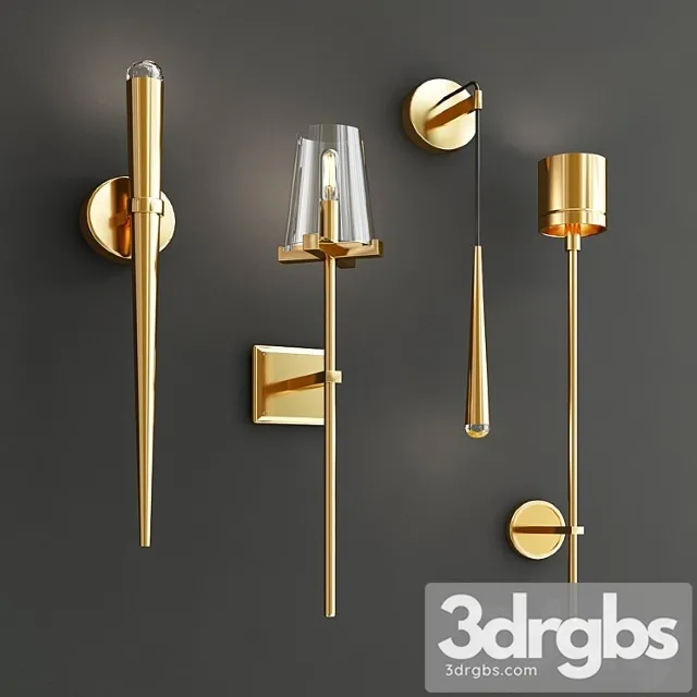 Wall Sconce Collection 3D Model Free