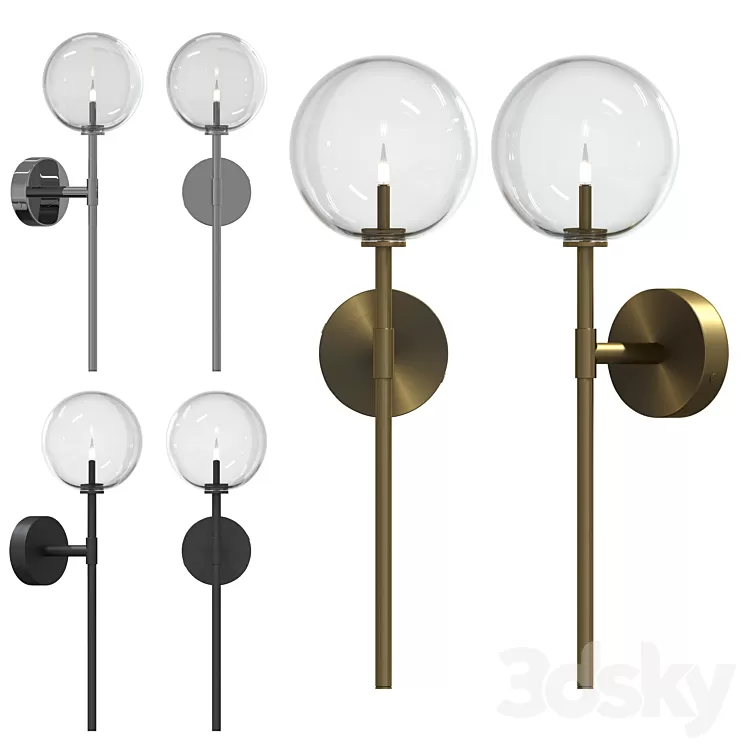 Wall sconce DAWN SINGLE by Schwung Home 3D Model Free