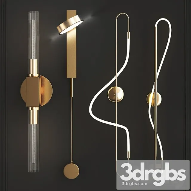 Wall sconce luke collections 3D Model Free