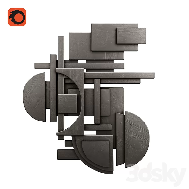 Wall sculpture 1 3D Model