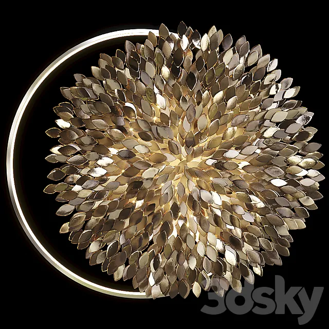 Wall sculpture Artetfloritude with lighting 3DModel