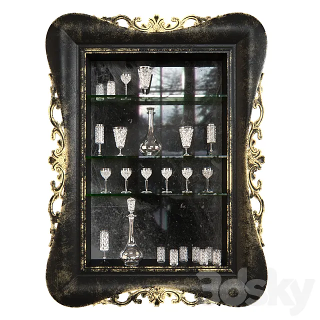 Wall shelf Haunted Castle 3D Model