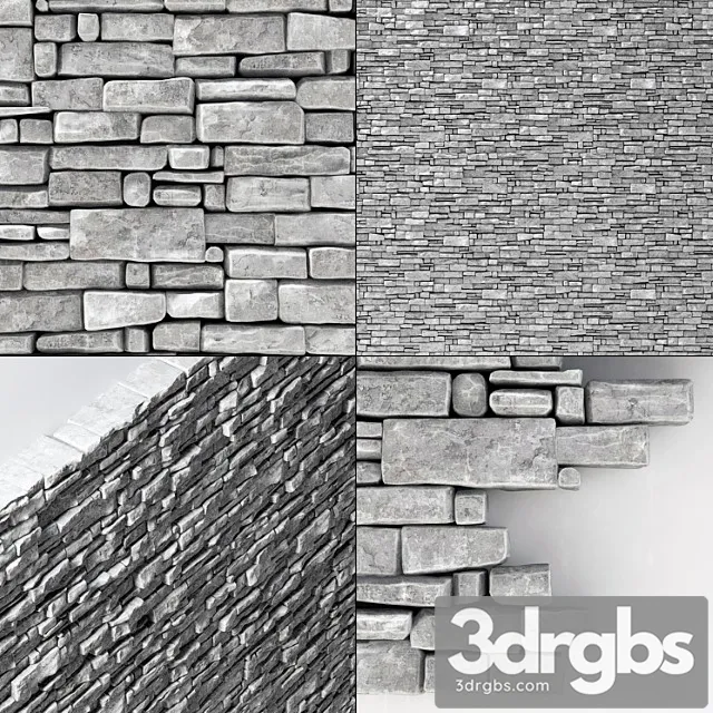 Wall Stone Clincer Rock Decor N2 Skalnaia Stena Iz Skalnogo Klinkera 3D Model Free