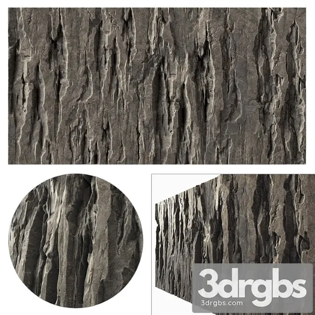 Wall Stone Slab Rock Mono H1 Rock Stone Wall Monolith 1 3D Model Free