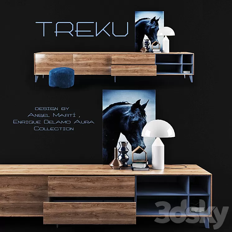 Wall storage / AURA C5 / TREKU 3D Model