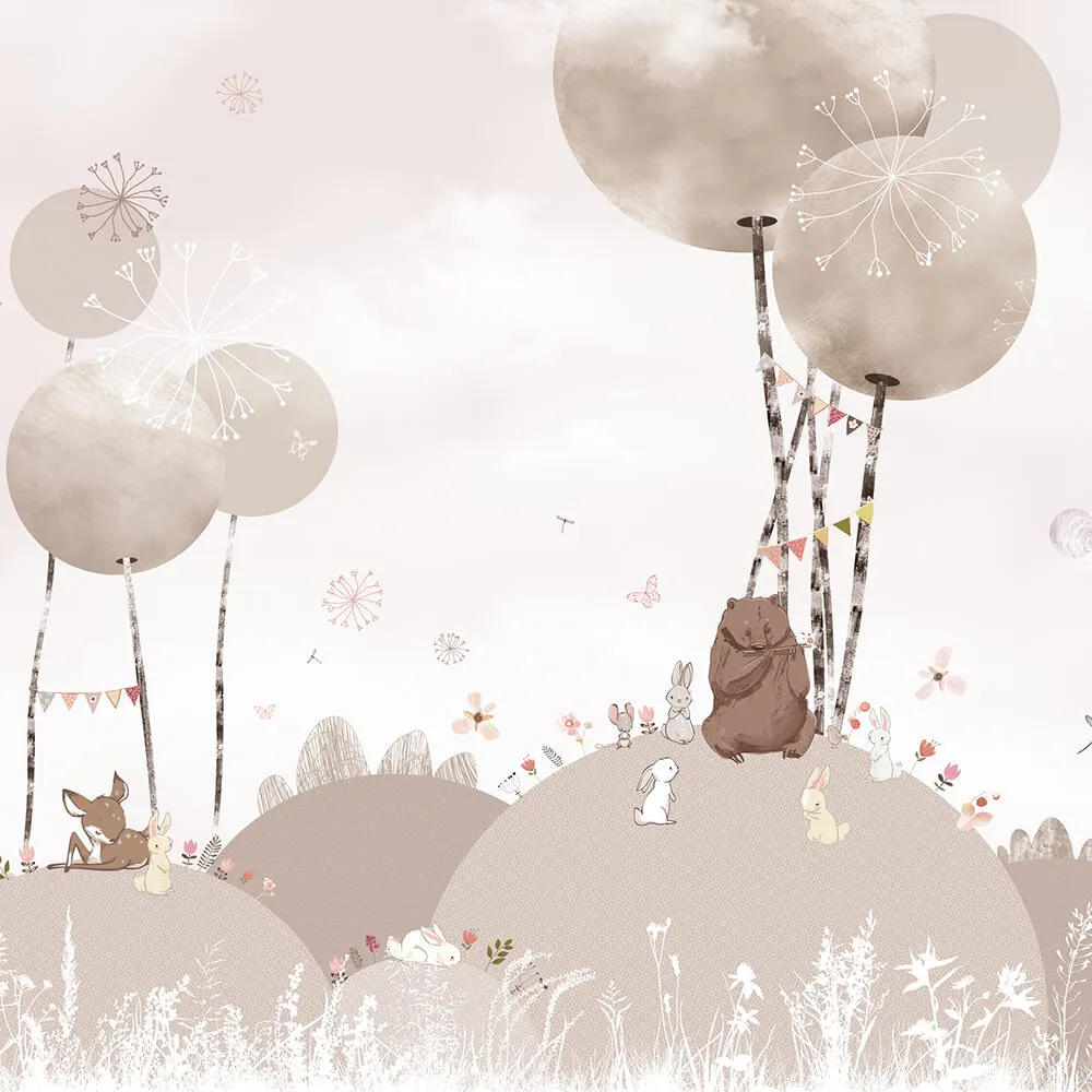 Wall Street - Wallpaper Little forest 3D Model