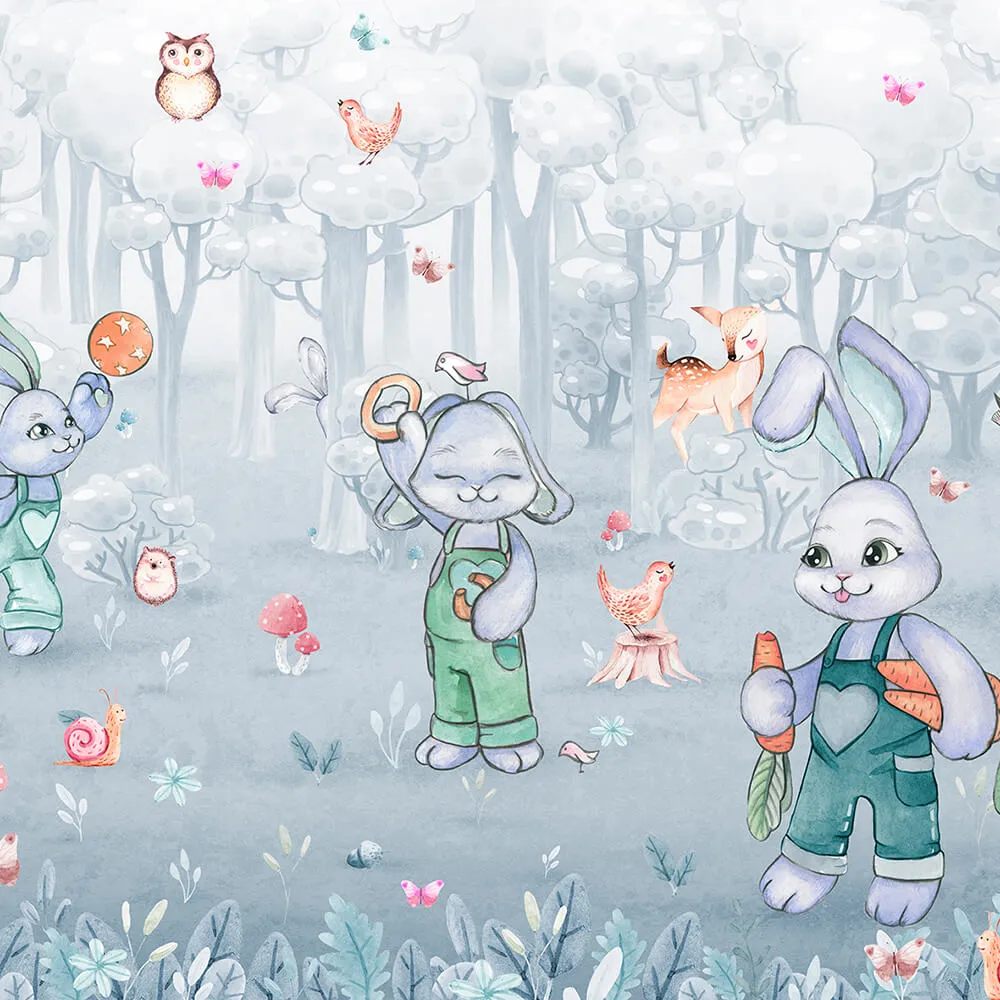 Wall Street - Wallpaper Rabbit room 3D Model