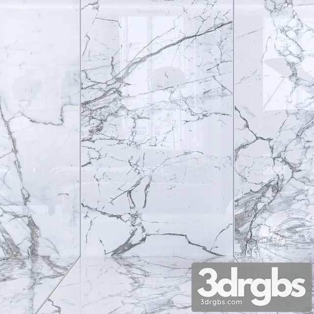 Wall tiles 187 statuario 3D Model Free