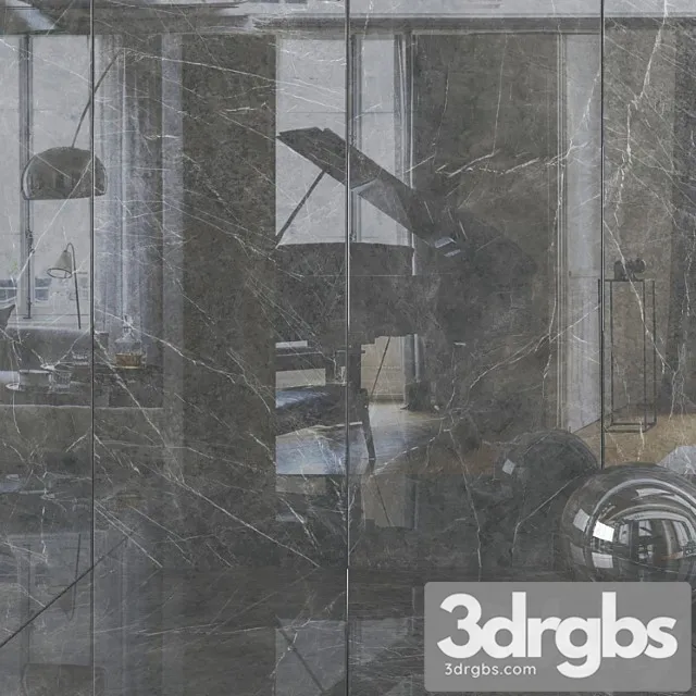 Wall tiles 292 gray stone set 2 3D Model Free