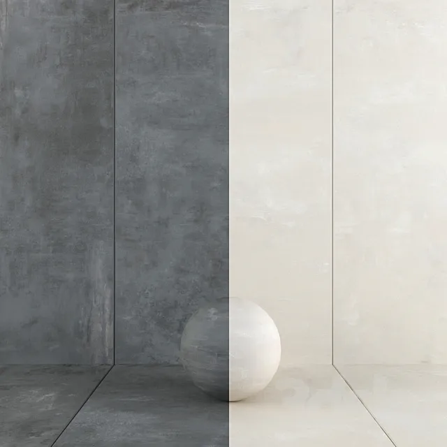 Wall Tiles 346 Smoke + White 3D Model