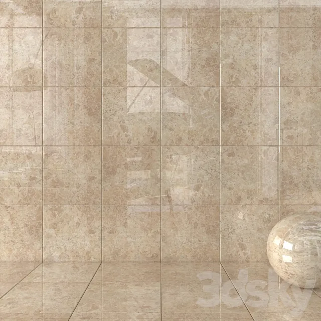 Wall Tiles Emperador Gold 3D Model