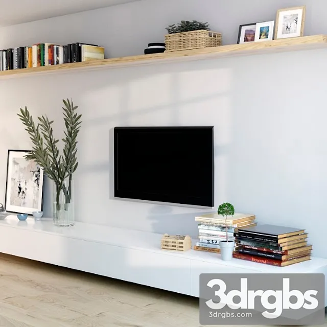 Wall tv 3D Model Free