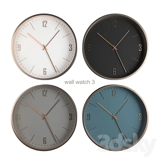 wall watch 3 3DModel