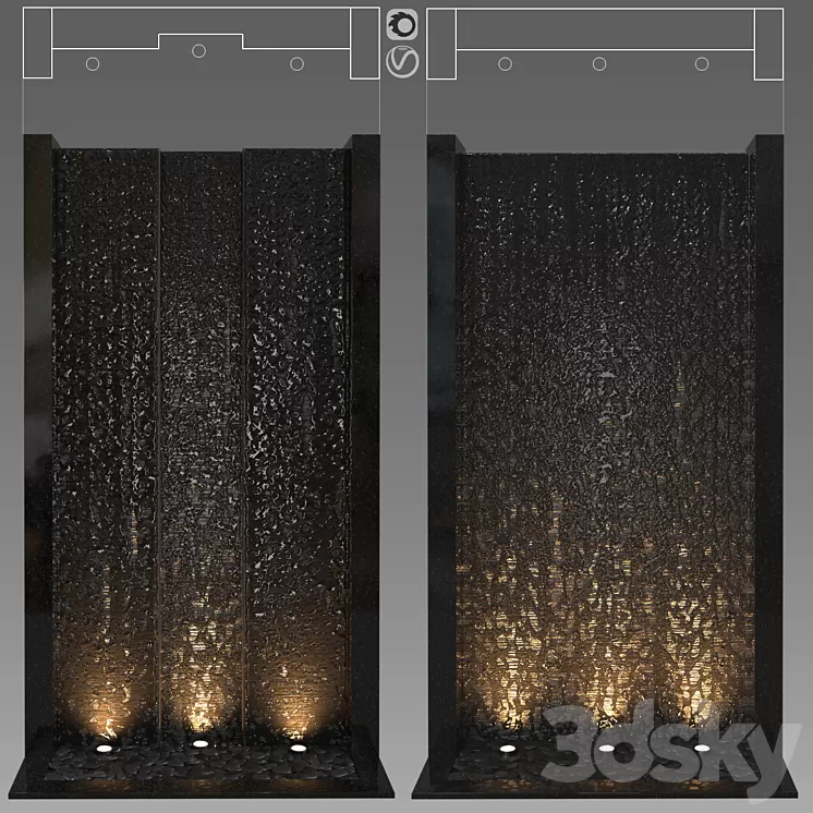 Wall water 1 3D Model