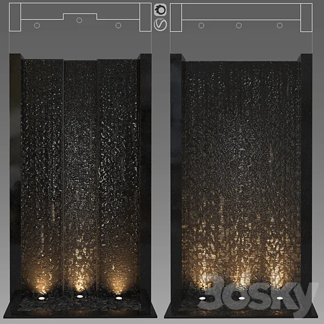 Wall water 1 3DModel