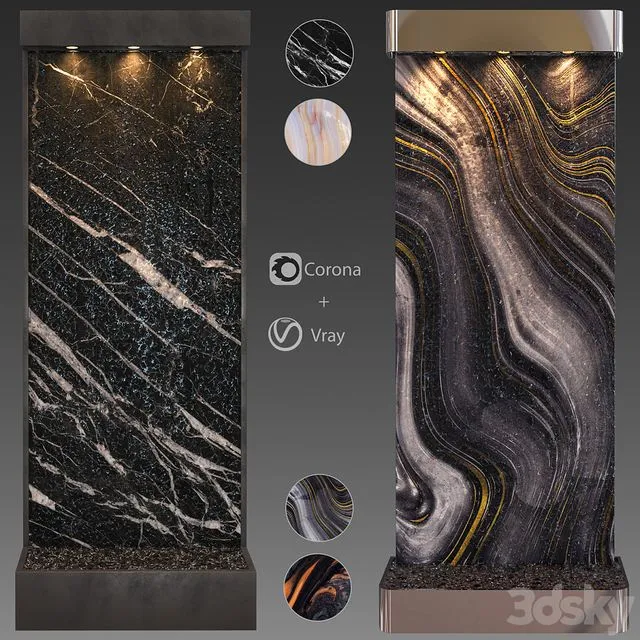 Wall water 2 3D Model